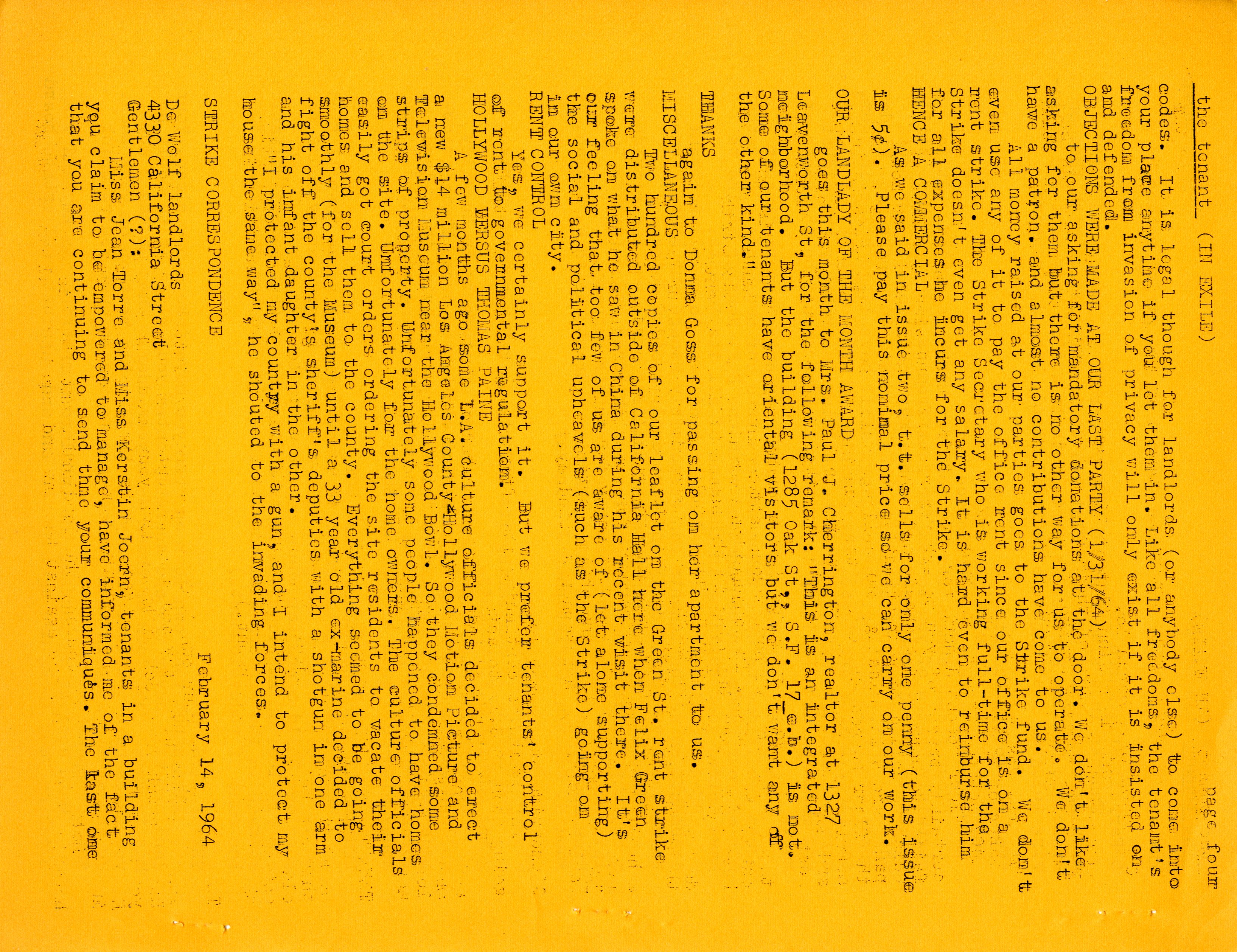 1964 Newsletter 4